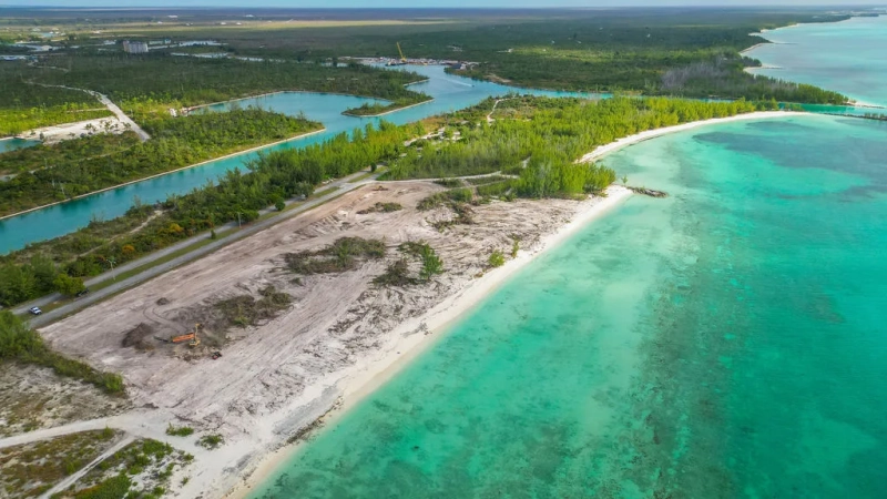 site clearing and preparation of the land at Six Senses Residences Grand Bahama
