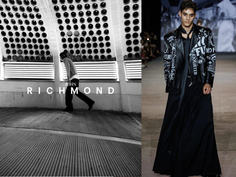 images of john richmond fashion collection and catwalk, the deisgner is now making the journey into branded real estate