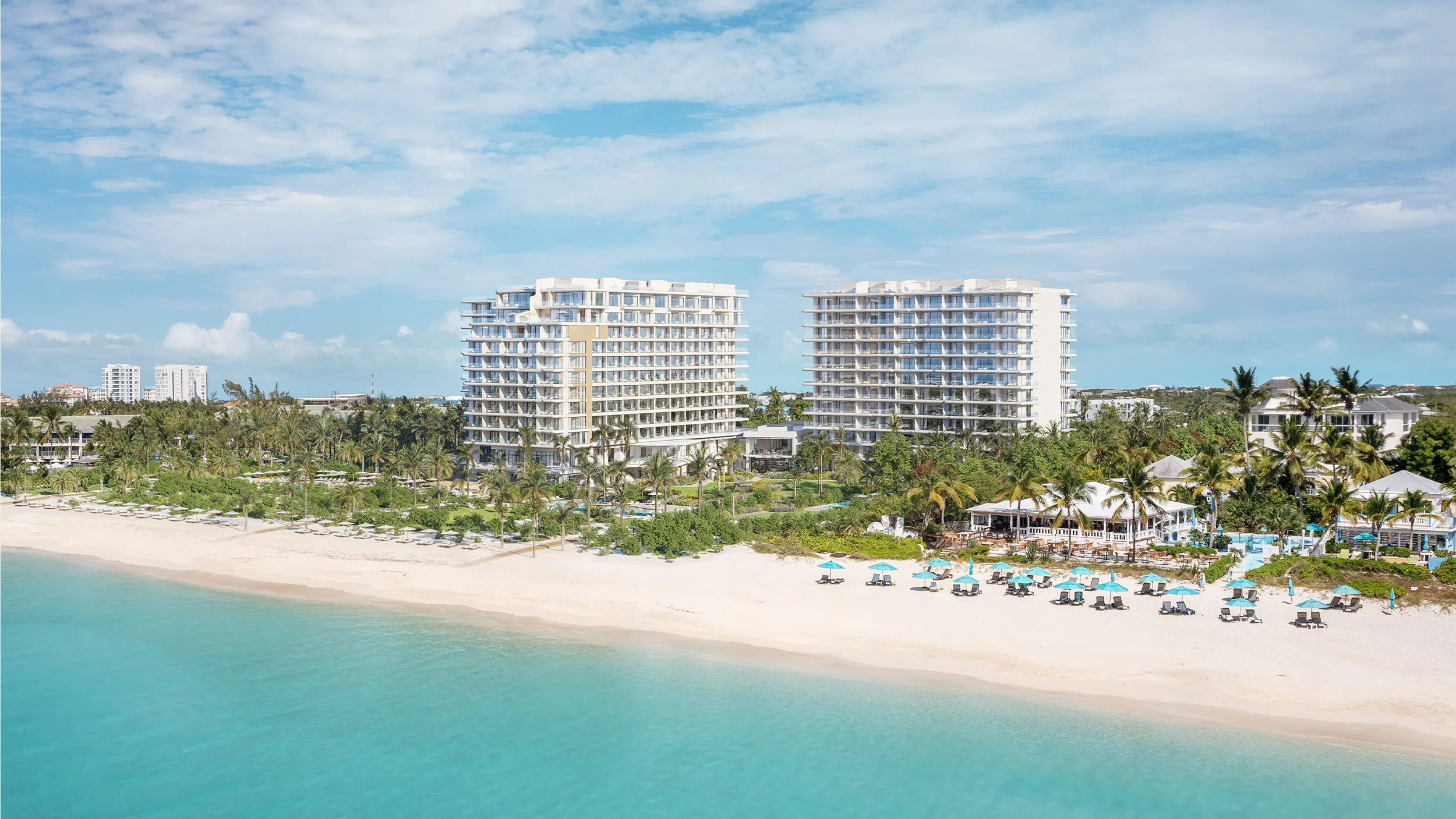 exterior of St.Regis Branded Condos overlooking the beach and ocean