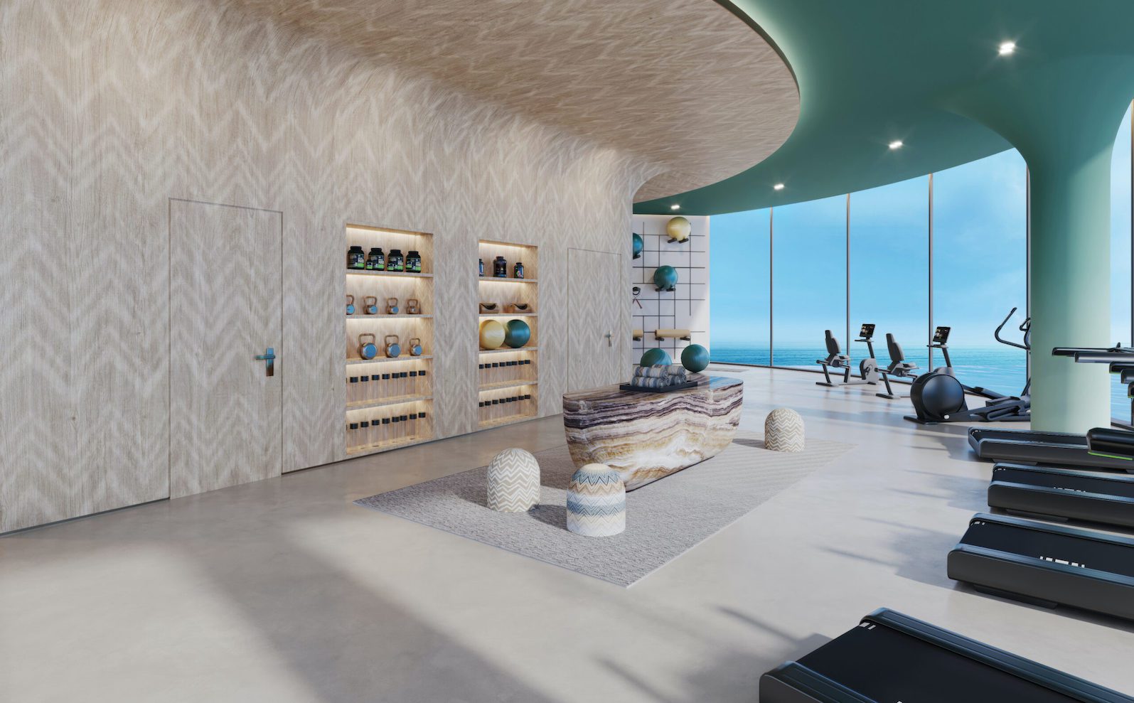 Trio Isle Interiors by Missoni GYM