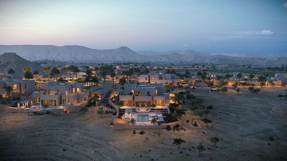 The Chedi Residences Wadi Safar, an exclusive collection of 20 branded private villas that are set to redefine luxury living in Saudi Arabia.