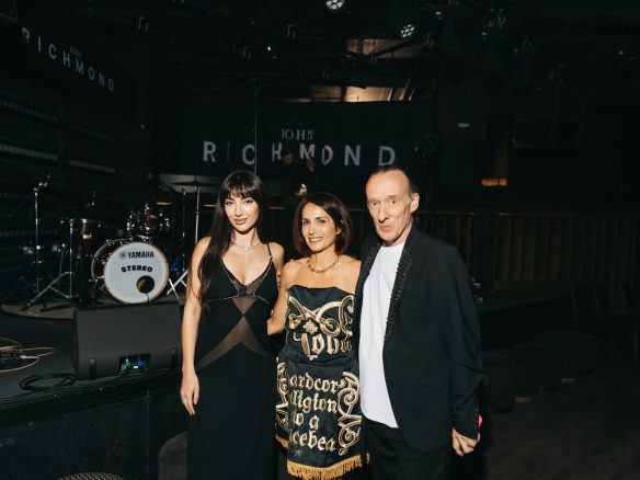 The UAE-based Mira Developments, John Richmond and Arav Group came together in London to unveil the vision for Richmond Towers in Dubai.From left to right: Tamara Getigezheva, Co-Founder of Mira Developments. Mena Marano, CEO Arav Group, John Richmond