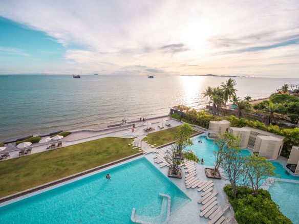 Veranda Residence Pattaya beachfront condos for sale located at Na Jomtien BEach