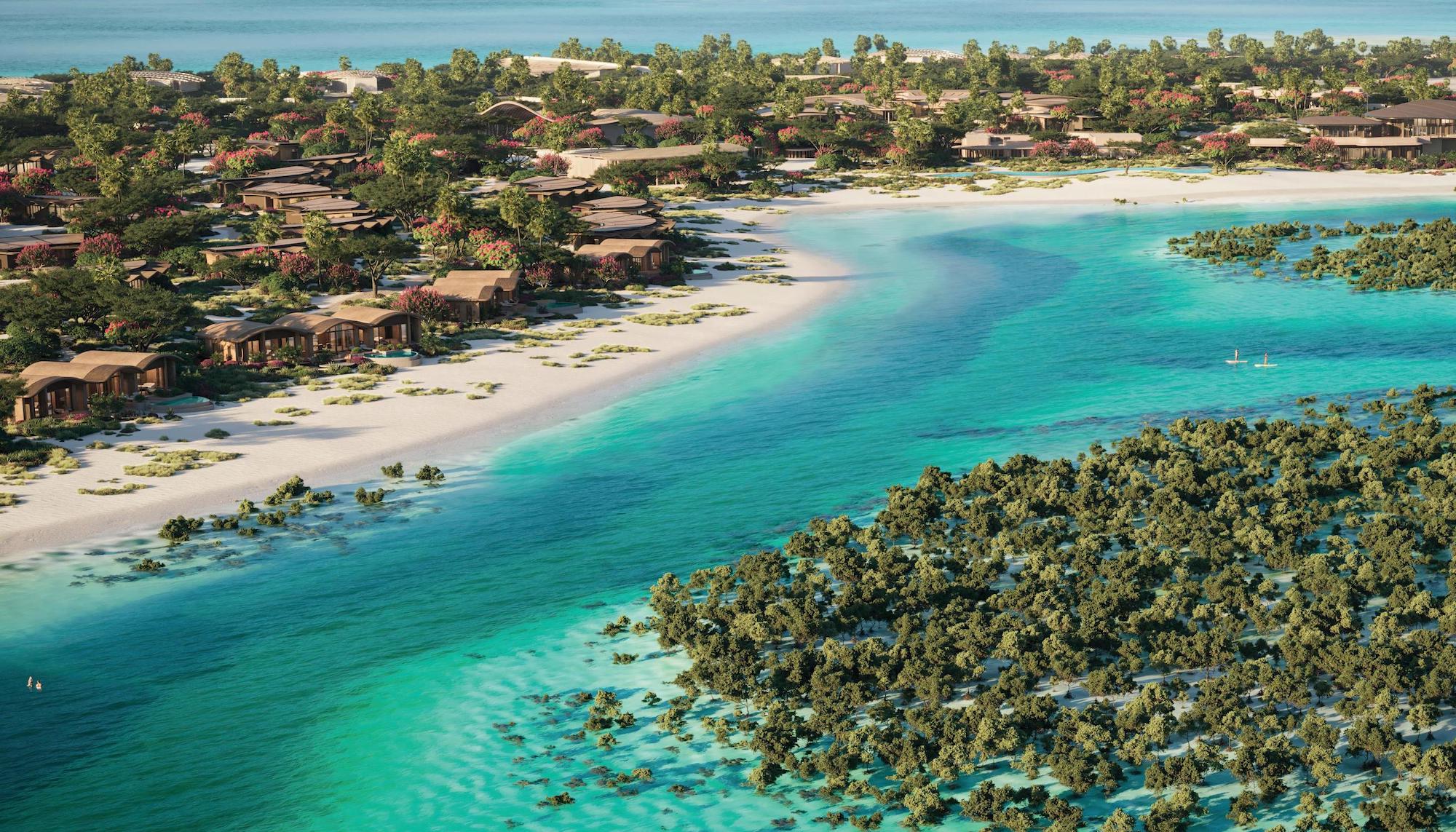 Miraval The Red Sea Residences offers 20 ultra-luxury 1–4BR beachfront villas on Shura Island