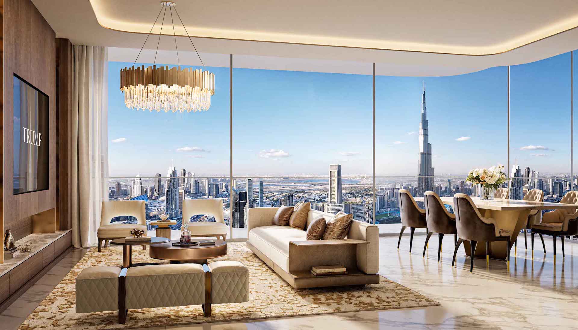 Featuring 1, 2, & 3-bedroom apartments and 4-bedroom penthouses, the residences dominate the skyline