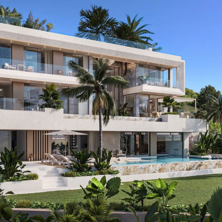 The Ocho de Oro villas for sale in Marbella are a testament to Versace’s design as a lifestyle that goes beyond fashion and into all aspects of living.