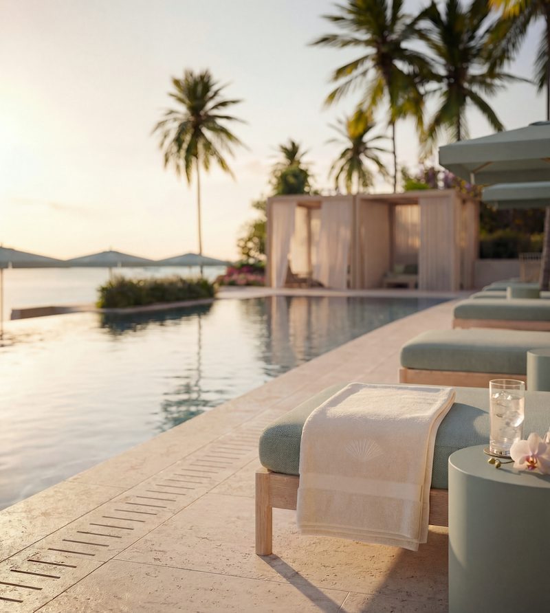 Residents will enjoy access to a collection of resort-style amenities, including an outdoor rooftop lounge with a pool, cabanas, spa, and a state-of-the-art fitness centre. At ground level, a pool with a bar, cabanas, and loungers will be complemented by a private beach-inspired setting along the Intracoastal Waterway