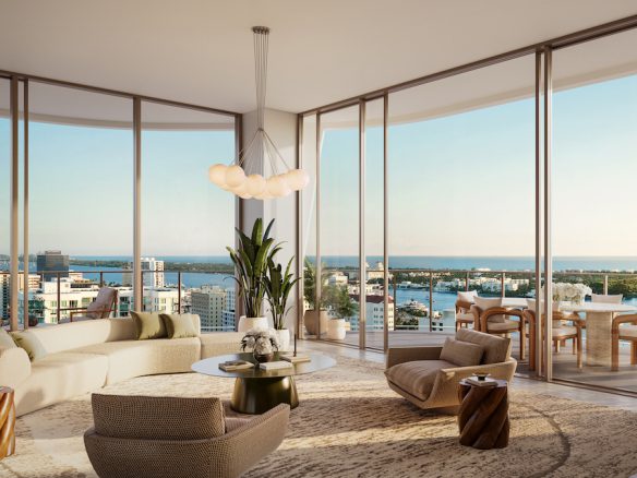 Banyan Tree Residences West Palm Beach offers 88 private residences, ranging from one- to four-bedroom layouts, along with a limited collection of penthouses.