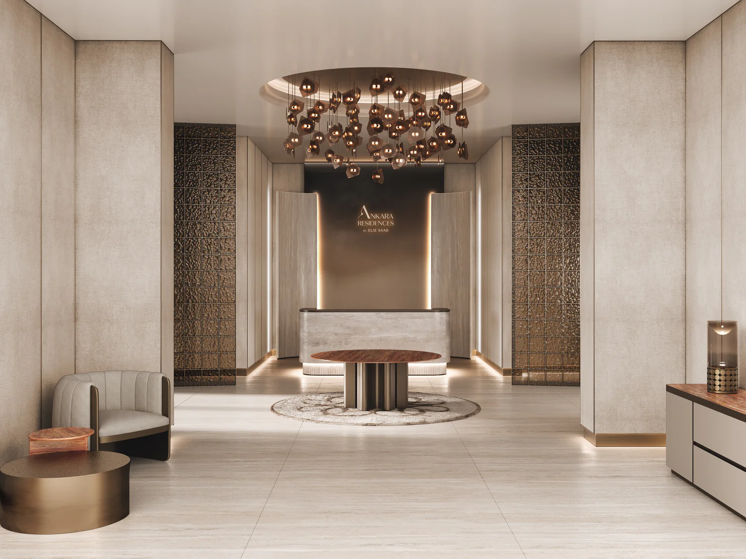 Ankara residences by Elie Saab Lobby Reception-