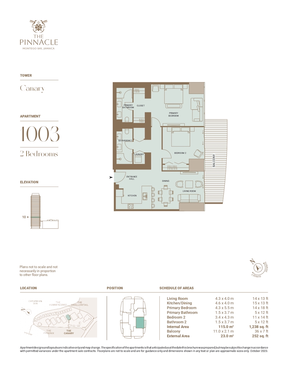 Canary Residences Montego Bay Two Bedroom Apartments