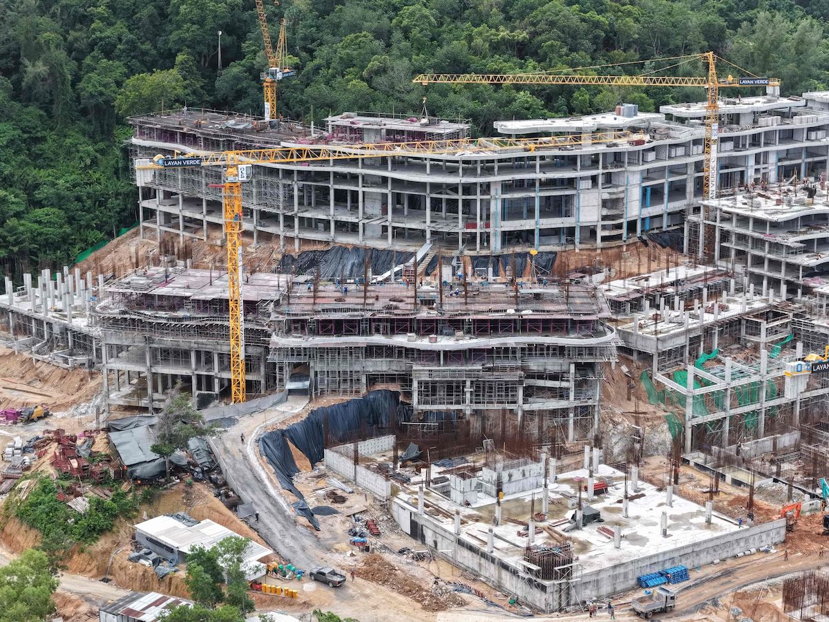 Branded Residences under construction at Layan Verde Phuket Thailand