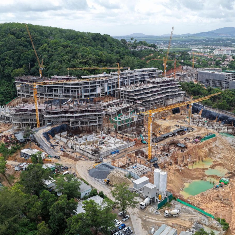 VillaCarte Group Reports Strong Construction Progress at Layan Verde, Phuket.