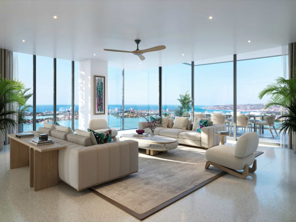 Interior of the swallowtail Penthouses