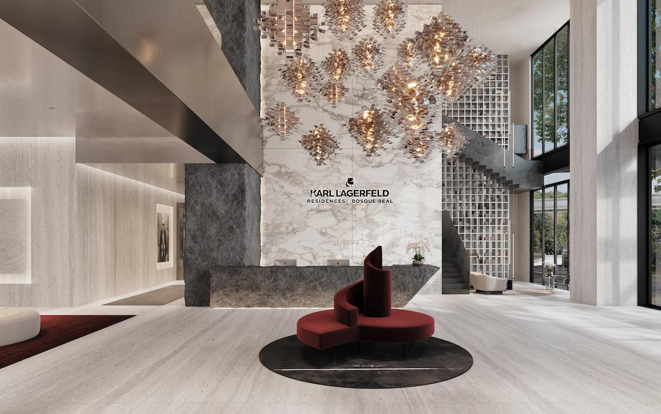Developed in partnership with Grupo Bosque Real, the 73-residence project brings the KARL LAGERFELD design language to Bosque Real in Huixquilucan, Mexico.