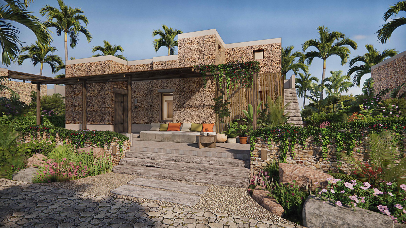 Pamoja Villa Two bedrooms, a plunge pool, broad veranda and roof terrace at Liyongo Zanzibar